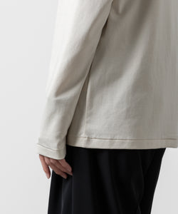 ATTACHMENT アタッチメントのCOTTON DOUBLE FACE SLIM FIT L/S TEE - OFF WHITE  公式通販サイトsession福岡セレクトショップ