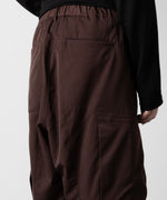 画像をギャラリービューアに読み込む, ATTACHMENT アタッチメントのNY/CO TWILL WIDE CARGO TROUSERS - BORDEAUX 公式通販サイトsession福岡セレクトショップ
