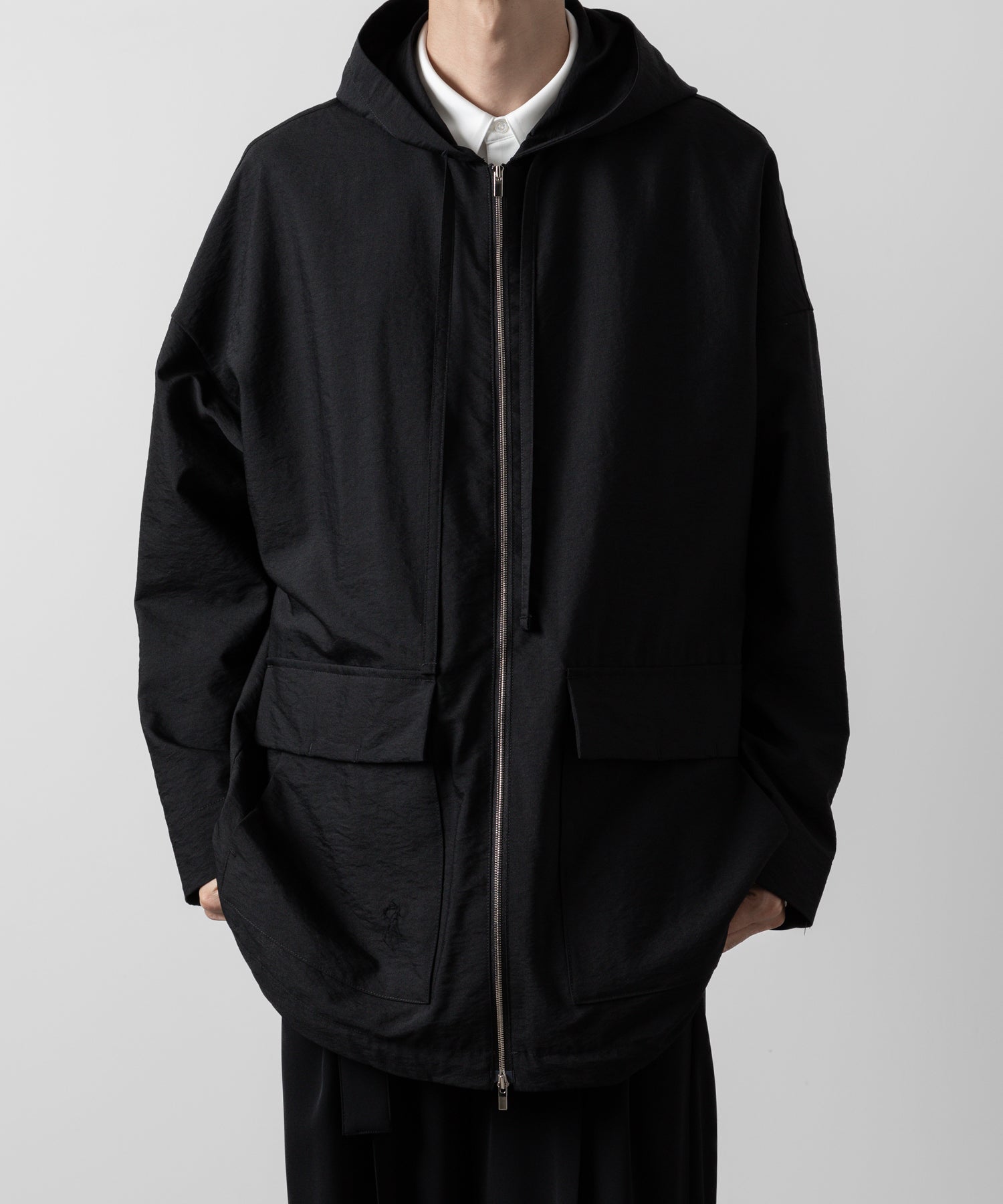 ATTACHMENT アタッチメントのWO/NY VOILE ZIP UP HOODED JACKET - BLACKの公式通販サイトsession福岡セレクトショップ