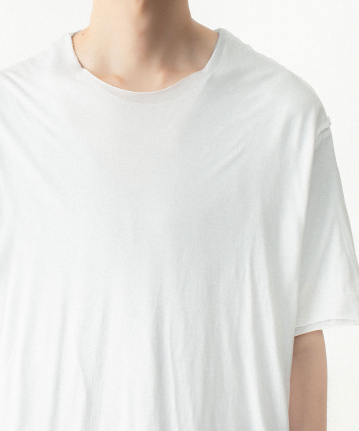 ATTACHMENT アタッチメントのCO/CU JERSEY SLIM FIT LAYERED S/S TEE - WHITEの公式通販サイトsession福岡セレクトショップ