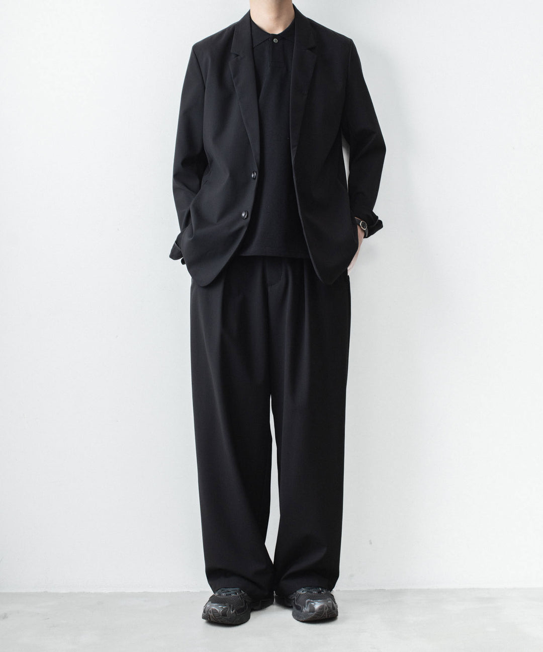 ATTACHMENT アタッチメントのSOFT PIQUE S/S POLO - BLACKの公式通販サイトsession福岡セレクトショップ
