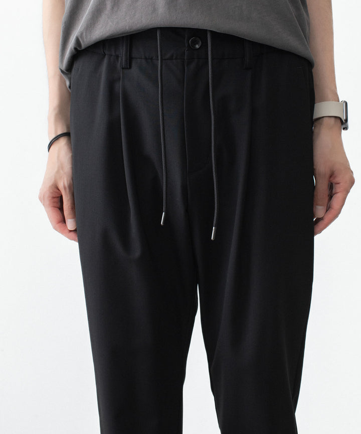 ATTACHMENT アタッチメントのWO/TA STRETCH TRO REGULAR FIT EASY TROUSERS - BLACKの公式通販サイトsession福岡セレクトショップ