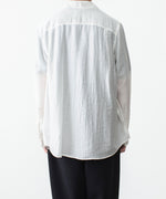 画像をギャラリービューアに読み込む, ATTACHMENT アタッチメントのLY/SI LAWN PATCH POCKET OPEN COLLAR L/S SHIRT - WHITEの公式通販サイトsession福岡セレクトショップ
