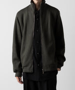 画像をギャラリービューアに読み込む, ato(アトウ)のSTAND COLLAR ZIP CARDIGAN  - KHAKI公式通販サイトsession福岡セレクトショップ
