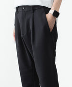 画像をギャラリービューアに読み込む, ATTACHMENT アタッチメントのPE STRETCH DOUBLE CLOTH REGULAR FIT EASY TROUSERS - BLACKの公式通販サイトsession福岡セレクトショップ
