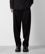 画像をギャラリービューアに読み込む, ATTACHMENT アタッチメントのCOTTON DOUBLE FACE LOUNGE TROUSERS - BLACK  公式通販サイトsession福岡セレクトショップ
