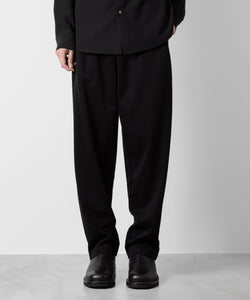 ATTACHMENT アタッチメントのCOTTON DOUBLE FACE LOUNGE TROUSERS - BLACK  公式通販サイトsession福岡セレクトショップ