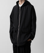 画像をギャラリービューアに読み込む, ATTACHMENT アタッチメントのWO/NY VOILE ZIP UP HOODED JACKET - BLACKの公式通販サイトsession福岡セレクトショップ
