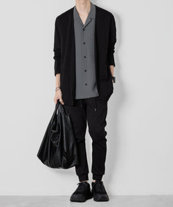 【ATTACHMENT】ATTACHMENT アタッチメントのCO/PE DOUBLE KNIT THREE DIMENSIONAL WIDE PANTS - BLACK 公式通販サイトsession福岡セレクトショップ