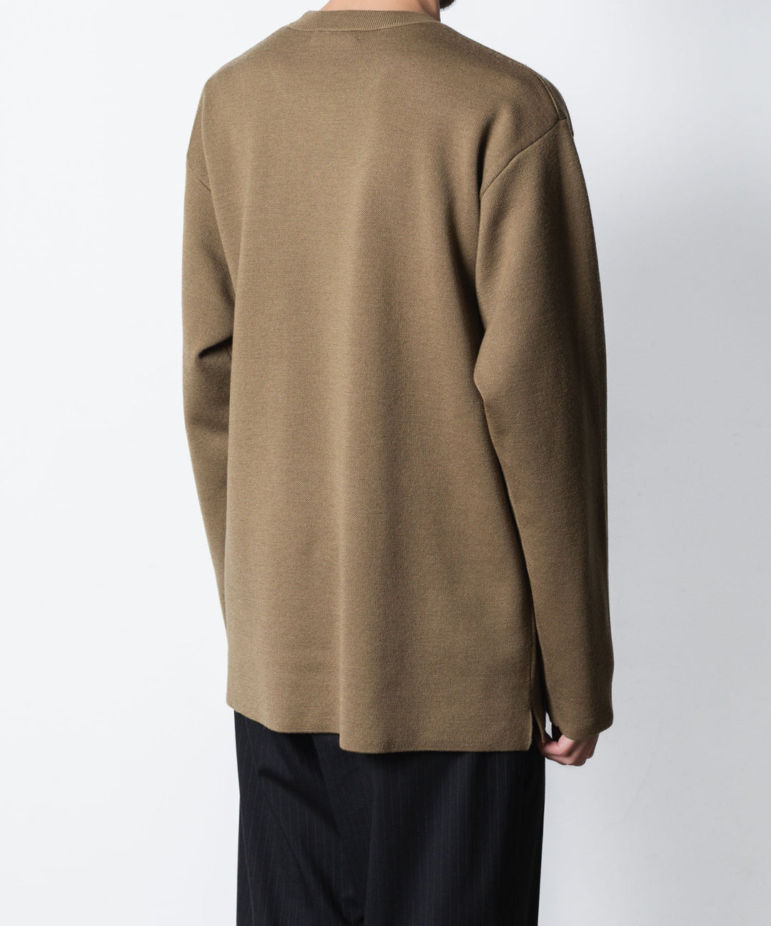 ATTACHMENT アタッチメントのWOxPE DOUBLE FACE KNIT CREW NECK PULLOVER - KHAKIの公式通販サイトsession福岡セレクトショップ