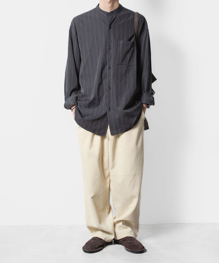 ATTACHMENT アタッチメントのFINX CO CORDUROY 1TUCK WIDE TROUSERS - OFF WHITEの公式通販サイトsession福岡セレクトショップ