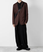 画像をギャラリービューアに読み込む, ATTACHMENT アタッチメントのCOTTON DOUBLE FACE COLLARLESS CARDIGAN - BORDEAUX 公式通販サイトsession福岡セレクトショップ
