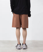 画像をギャラリービューアに読み込む, ATTACHMENT アタッチメントのCOTTON DOUBLE FACE EASY SHORTS - BROWNの公式通販サイトsession福岡セレクトショップ
