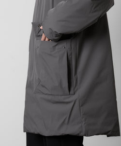 ATTACHMENT アタッチメントの3LAYER LIGHT TAFFETA UTILITY DOWN COAT - D.GRAY 公式通販サイトsession福岡セレクトショップ