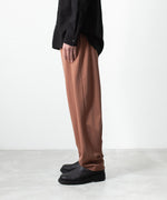 画像をギャラリービューアに読み込む, ATTACHMENT アタッチメントのCOTTON DOUBLE FACE LOUNGE TROUSERS - BROWNの公式通販サイトsession福岡セレクトショップ
