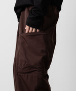 画像をギャラリービューアに読み込む, ATTACHMENT アタッチメントのNY/CO TWILL WIDE CARGO TROUSERS - BORDEAUX 公式通販サイトsession福岡セレクトショップ
