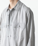 画像をギャラリービューアに読み込む, ATTACHMENT アタッチメントのCO/TEN JACQUARD LAWN PATCH POCKET L/S SHIRT - S.GRAYの公式通販サイトsession福岡セレクトショップ
