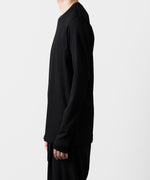 画像をギャラリービューアに読み込む, ATTACHMENT アタッチメントのPE STRETCH RIB SLIM FIT L/S TEE - BLACK 公式通販サイトsession福岡セレクトショップ
