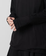 画像をギャラリービューアに読み込む, 【ATTACHMENT】ATTACHMENT アタッチメントの80/2 PIMA CO JERSEY SLIM FIT LAYERED L/S TEE - BLACK 公式通販サイトsession福岡セレクトショップ
