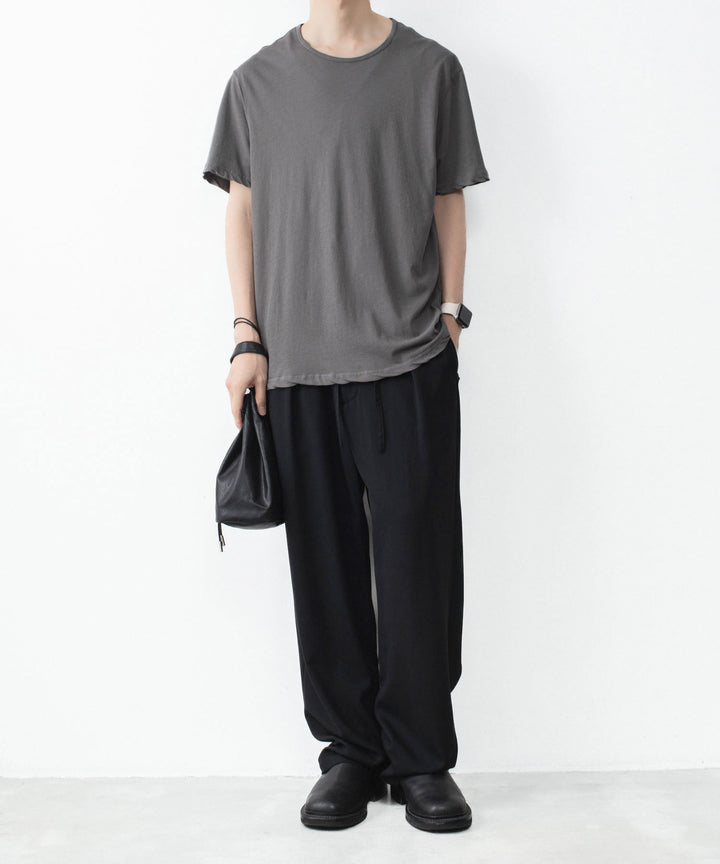 ATTACHMENT アタッチメントの100/3 HIGH TWIST JERSEY SLIM FIT S/S TEE - GRAYの公式通販サイトsession福岡セレクトショップ