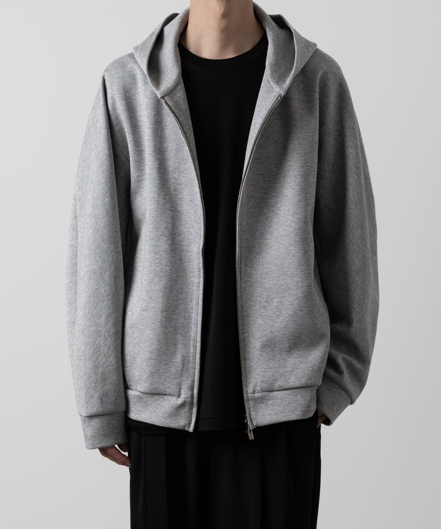 ATTACHMENT アタッチメントのCO/PE DOUBLE KNIT ZIP UP HOODIE - X.GRAY 公式通販サイトsession福岡セレクトショップ