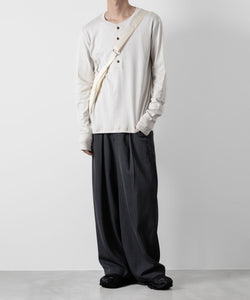 ATTACHMENT アタッチメントのSVIN CO RIB HENLEY NECK L/S TEE - OFF WHITE 公式通販サイトsession福岡セレクトショップ