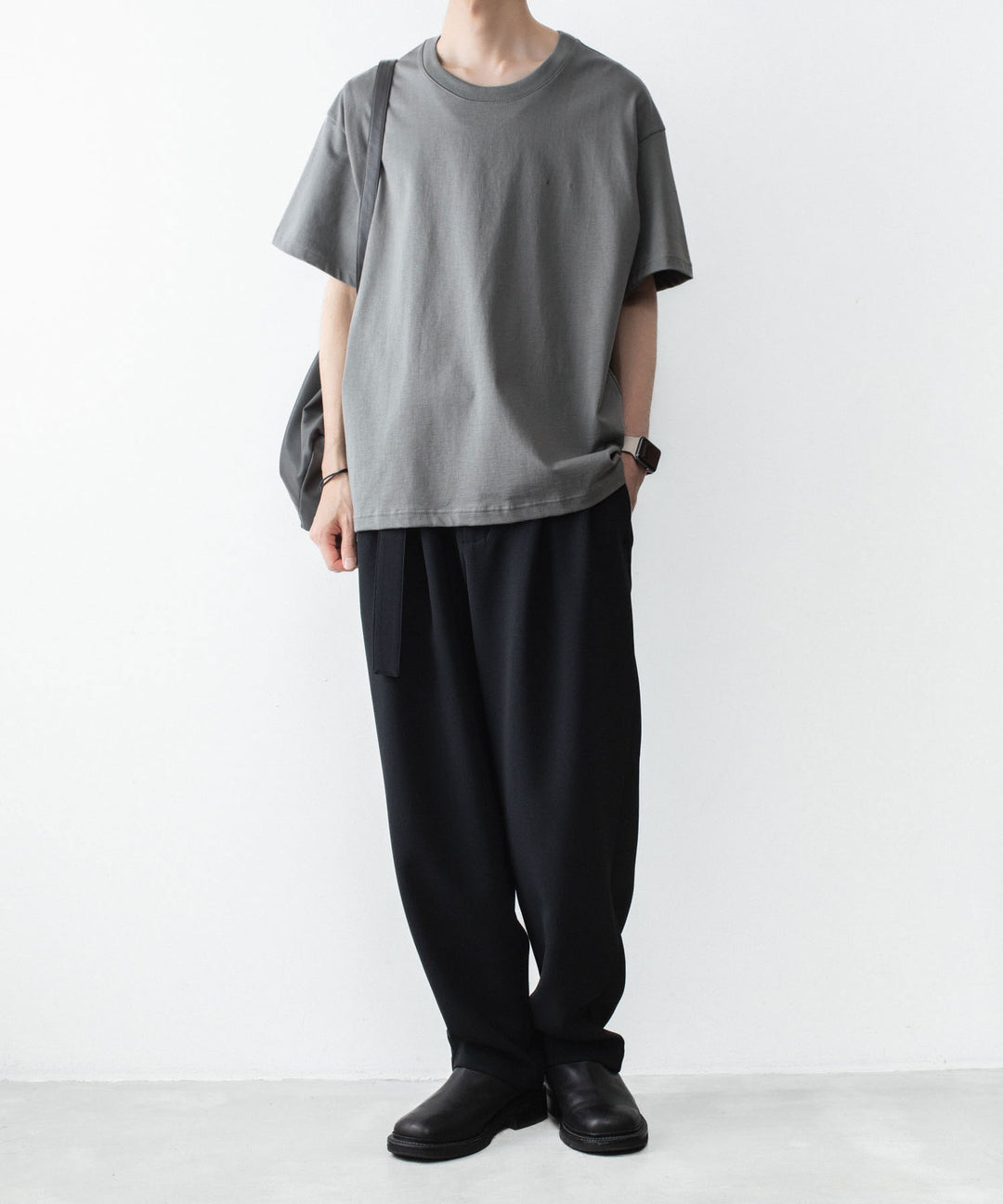 ATTACHMENT アタッチメントの30//2 SUVIN JERSEY EMBROIDERY TEE - GRAYの公式通販サイトsession福岡セレクトショップ