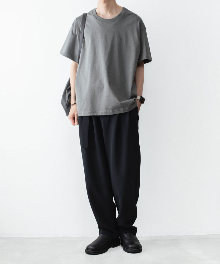 ATTACHMENT アタッチメントの30//2 SUVIN JERSEY EMBROIDERY TEE - GRAYの公式通販サイトsession福岡セレクトショップ