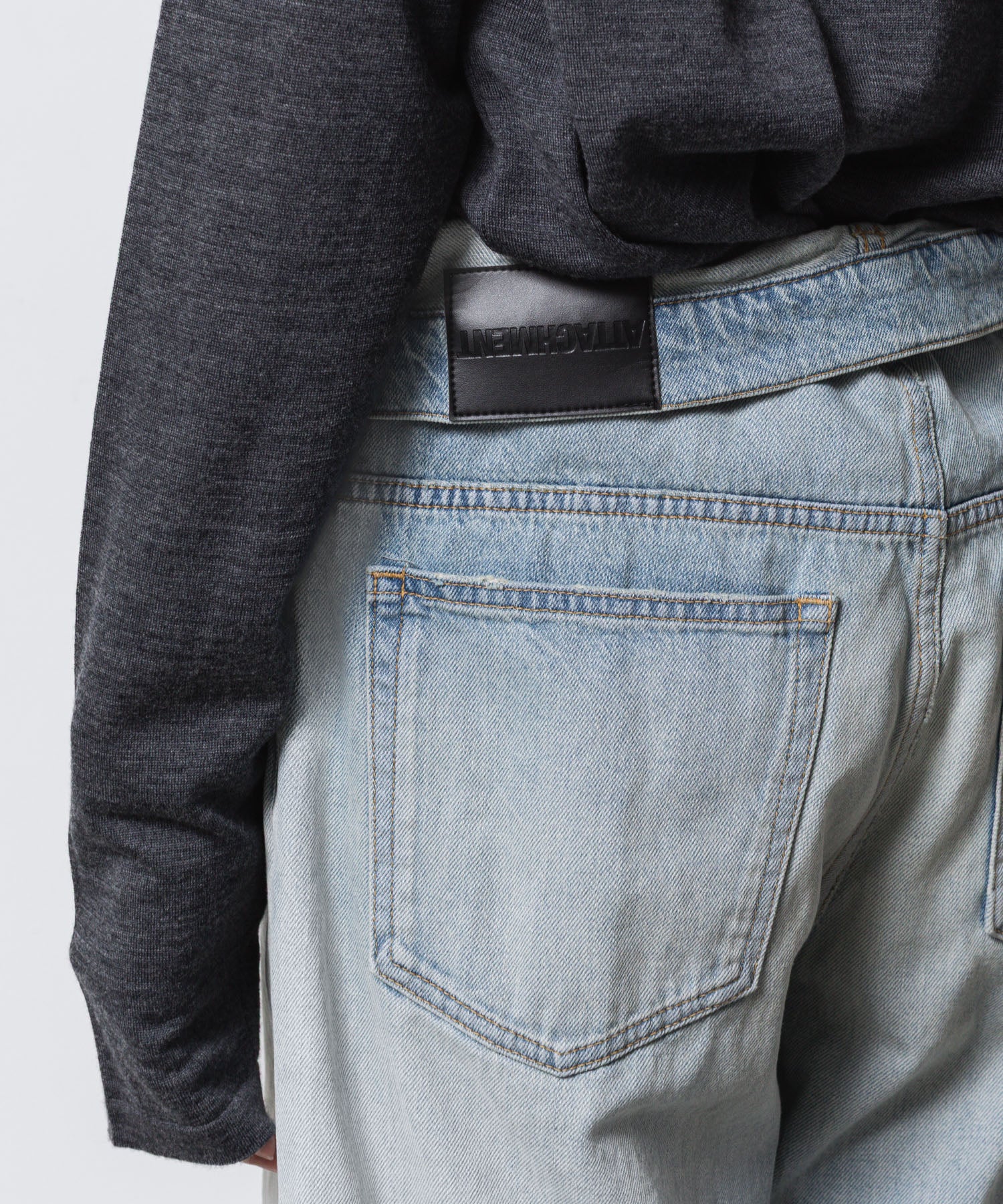 ATTACHMENT アタッチメントの11OZ DENIM FLAP JEANS - L.NAVYの公式通販サイトsession福岡セレクトショップ