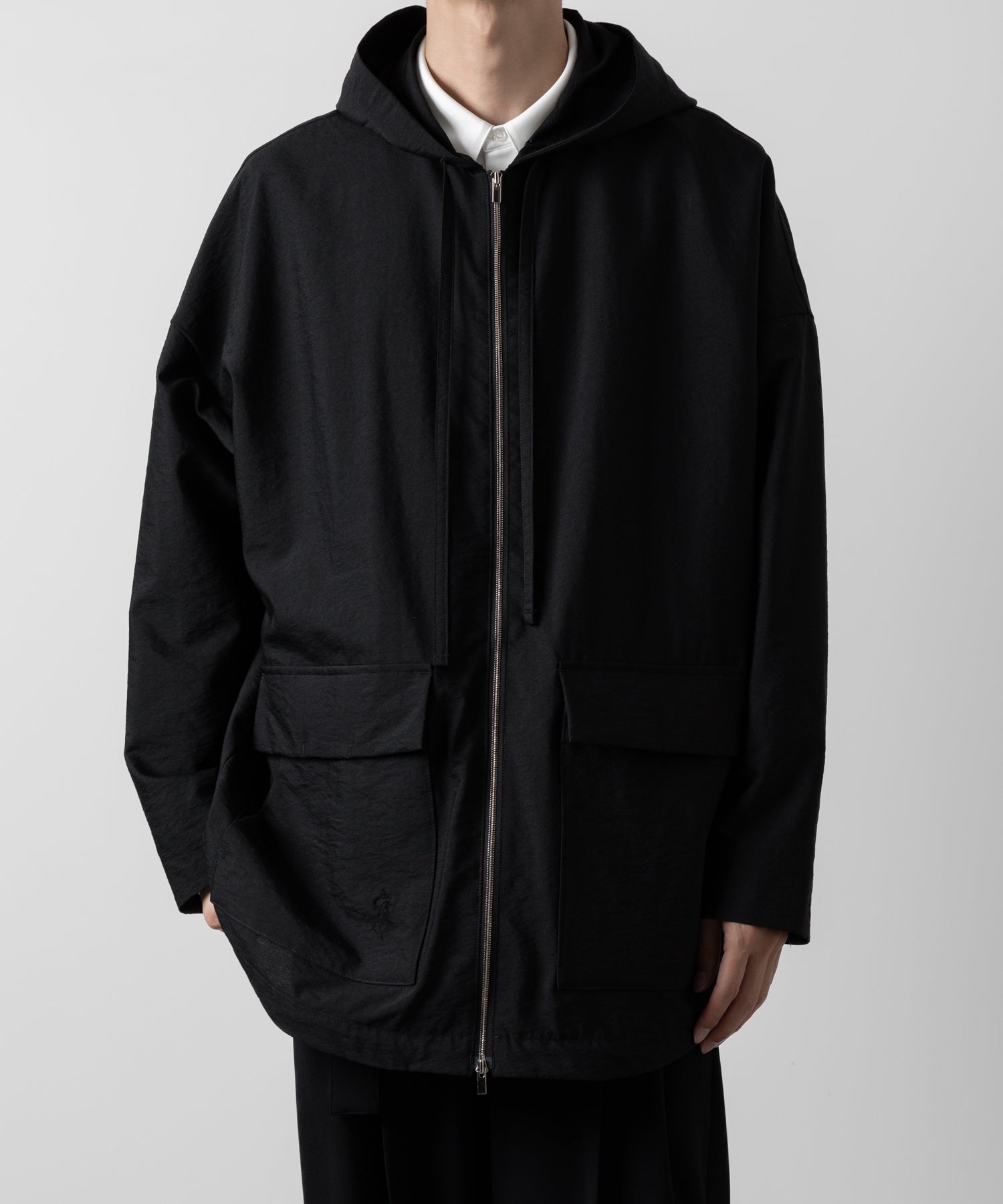 ATTACHMENT アタッチメントのWO/NY VOILE ZIP UP HOODED JACKET - BLACKの公式通販サイトsession福岡セレクトショップ