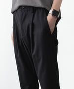 画像をギャラリービューアに読み込む, ATTACHMENT アタッチメントのWO/TA STRETCH TRO REGULAR FIT EASY TROUSERS - BLACKの公式通販サイトsession福岡セレクトショップ
