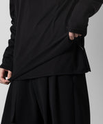 画像をギャラリービューアに読み込む, 【ATTACHMENT】ATTACHMENT アタッチメントの80/2 PIMA CO JERSEY SLIM FIT LAYERED L/S TEE - BLACK 公式通販サイトsession福岡セレクトショップ
