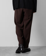 画像をギャラリービューアに読み込む, ATTACHMENT アタッチメントのPE STRETCH DOUBLE CLOTH BELTED TAPERED FIT TROUSERS - BROWN 公式通販サイトsession福岡セレクトショップ
