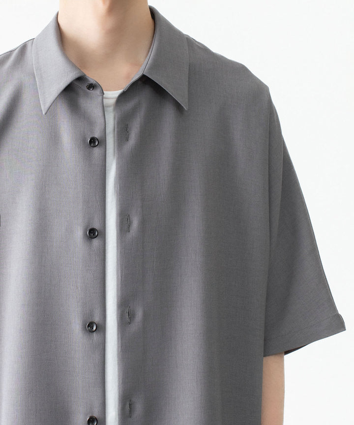 ATTACHMENT / EXCLUSIVE ITEMアタッチメントのPE LIGHT TROPICAL DOLMAN SLEEVE REGULAR COLLAR SHIRT S/S - L.GRAYの公式通販サイトsession福岡セレクトショップ