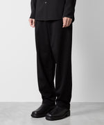 画像をギャラリービューアに読み込む, ATTACHMENT アタッチメントのCOTTON DOUBLE FACE LOUNGE TROUSERS - BLACK  公式通販サイトsession福岡セレクトショップ
