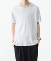【 ATTACHMENT 】100/3 HIGH TWIST JERSEY SLIM FIT S/S TEE - WHITE