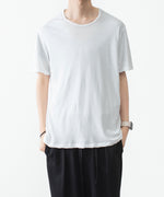 画像をギャラリービューアに読み込む, ATTACHMENT アタッチメントの100/3 HIGH TWIST JERSEY SLIM FIT S/S TEE - WHITEの公式通販サイトsession福岡セレクトショップ
