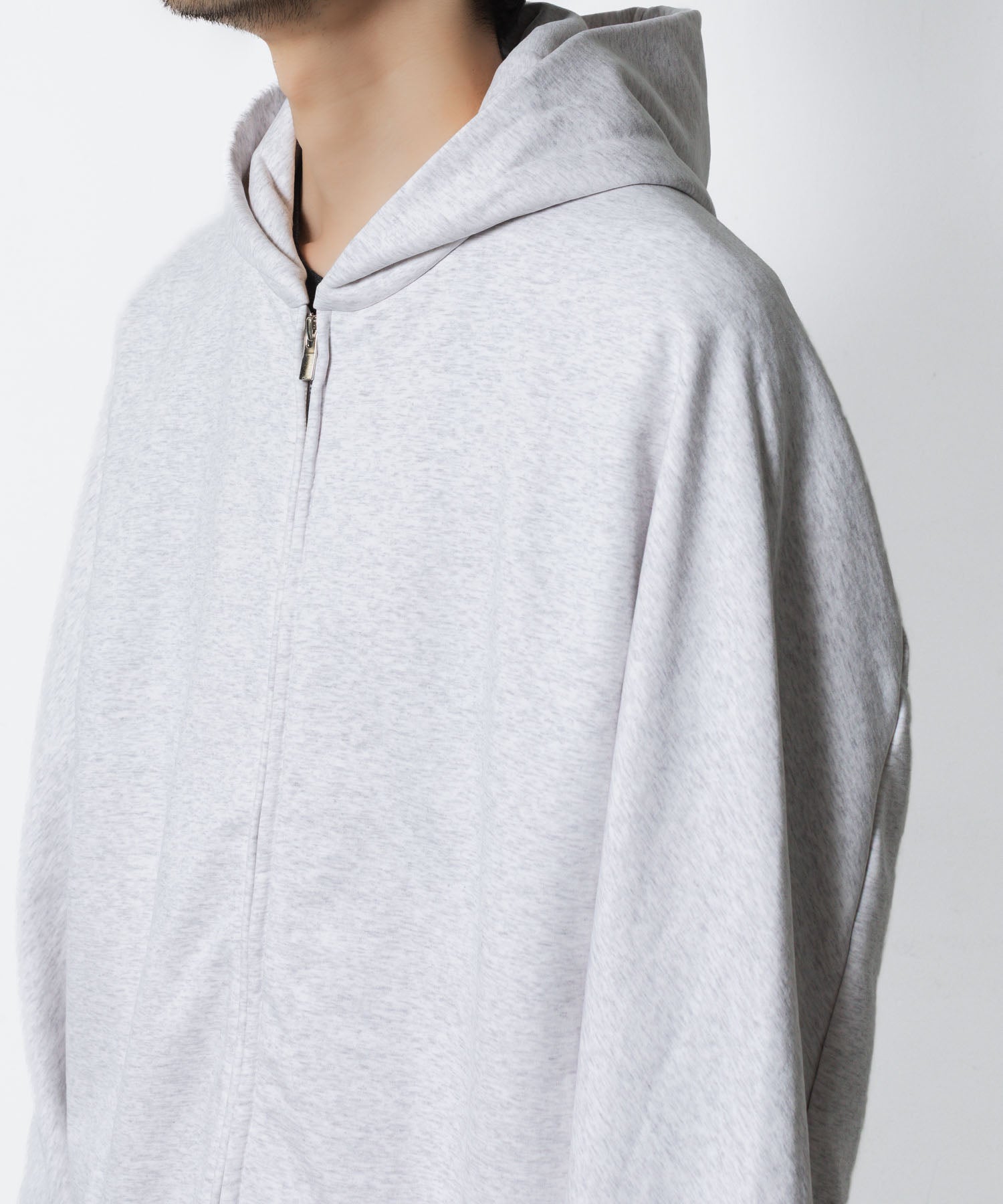 ATTACHMENT アタッチメントのCO STRECH TERRY ZIP UP HOODIE - X.GRAYの公式通販サイトsession福岡セレクトショップ