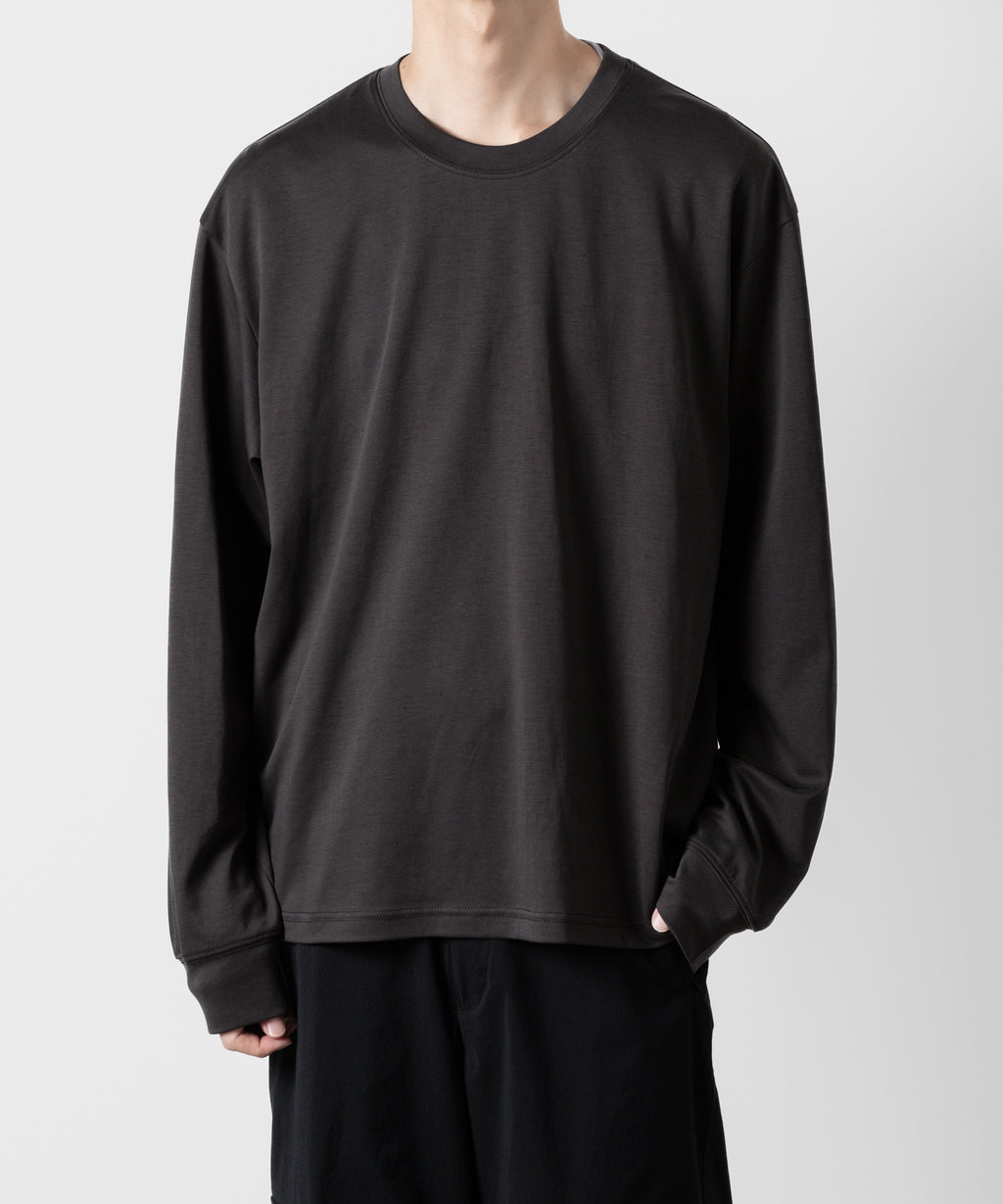 ATTACHMENT アタッチメントのCOTTON DOUBLE FACE OVERSIZED L/S TEE - D.GRAYの公式通販サイトsession福岡セレクトショップ