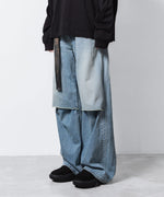 画像をギャラリービューアに読み込む, VEIN ヴェインの11OZ DENIM CUT OFF BAGGY TROUSERS - L.NAVYの公式通販サイトsession福岡セレクトショップ
