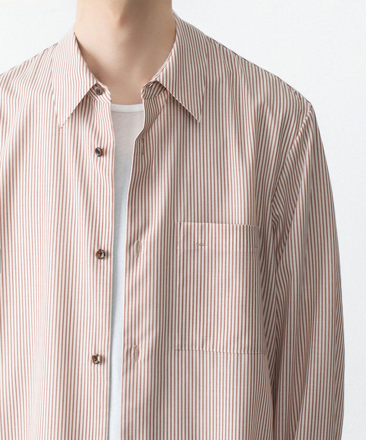 ATTACHMENT アタッチメントのWO/PE STRIPE L/S SHIRT - S.REDの公式通販サイトsession福岡セレクトショップ