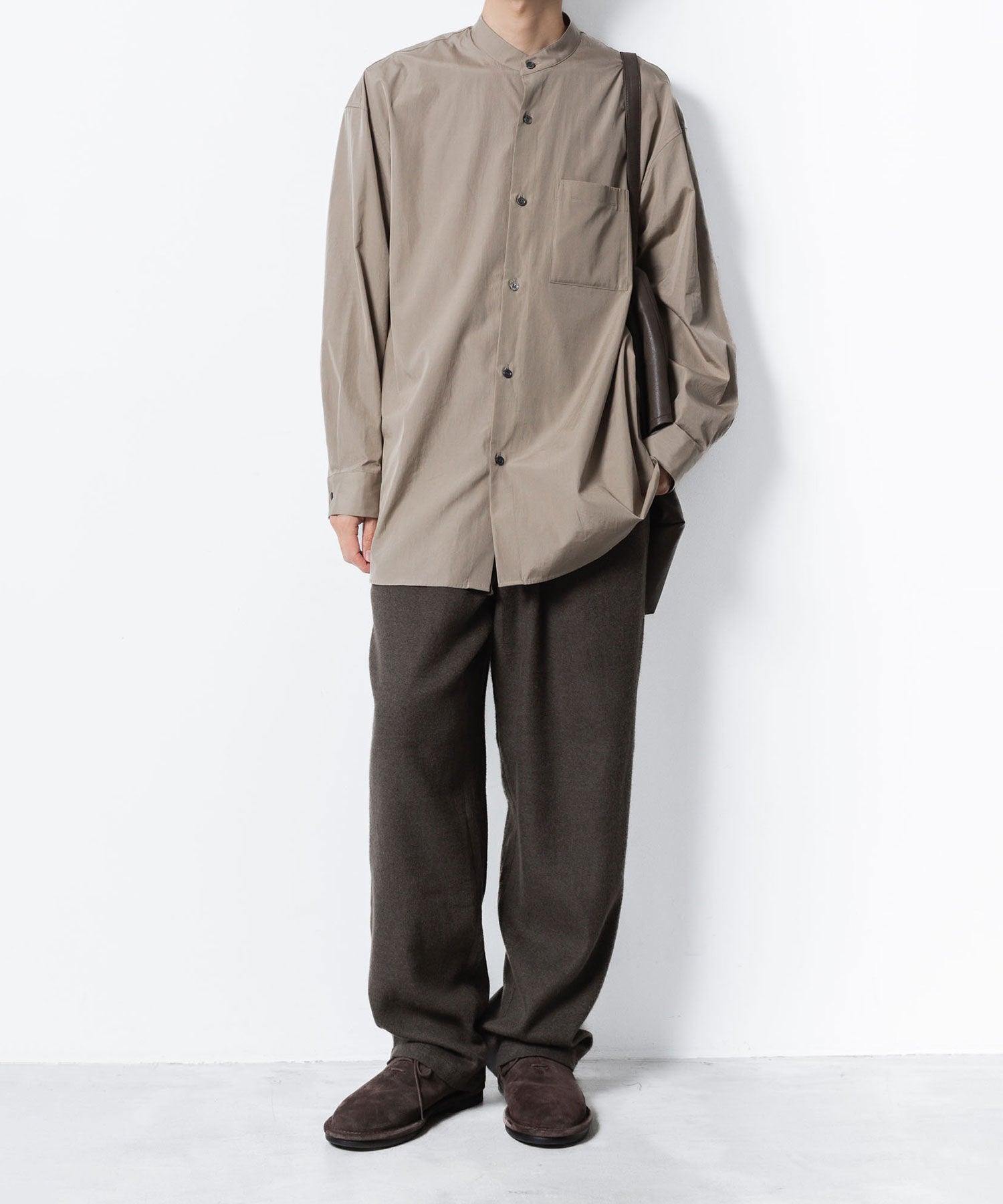 ATTACHMENT アタッチメントのRY/CO/SI FLANNEL 1TUCK EASY TROUSERS - D.GRAYの公式通販サイトsession福岡セレクトショップ