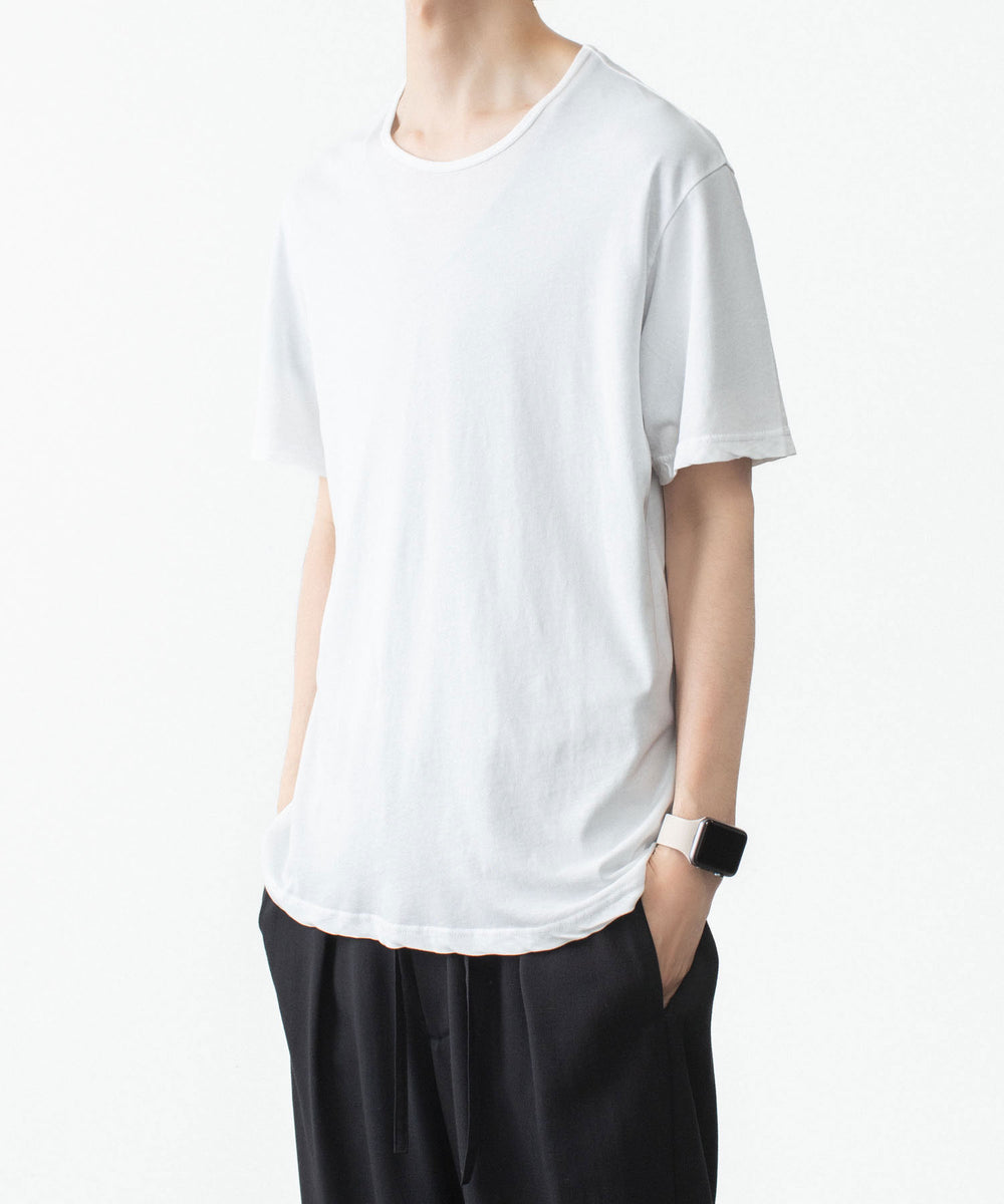 ATTACHMENT アタッチメントの100/3 HIGH TWIST JERSEY SLIM FIT S/S TEE - WHITEの公式通販サイトsession福岡セレクトショップ