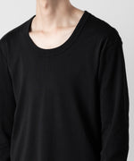 画像をギャラリービューアに読み込む, ATTACHMENT アタッチメントのSVIN CO RIB O-NECK L/S TEE - BLACK 公式通販サイトsession福岡セレクトショップ
