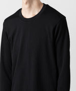 画像をギャラリービューアに読み込む, ATTACHMENT アタッチメントのPE STRETCH RIB SLIM FIT L/S TEE - BLACK 公式通販サイトsession福岡セレクトショップ
