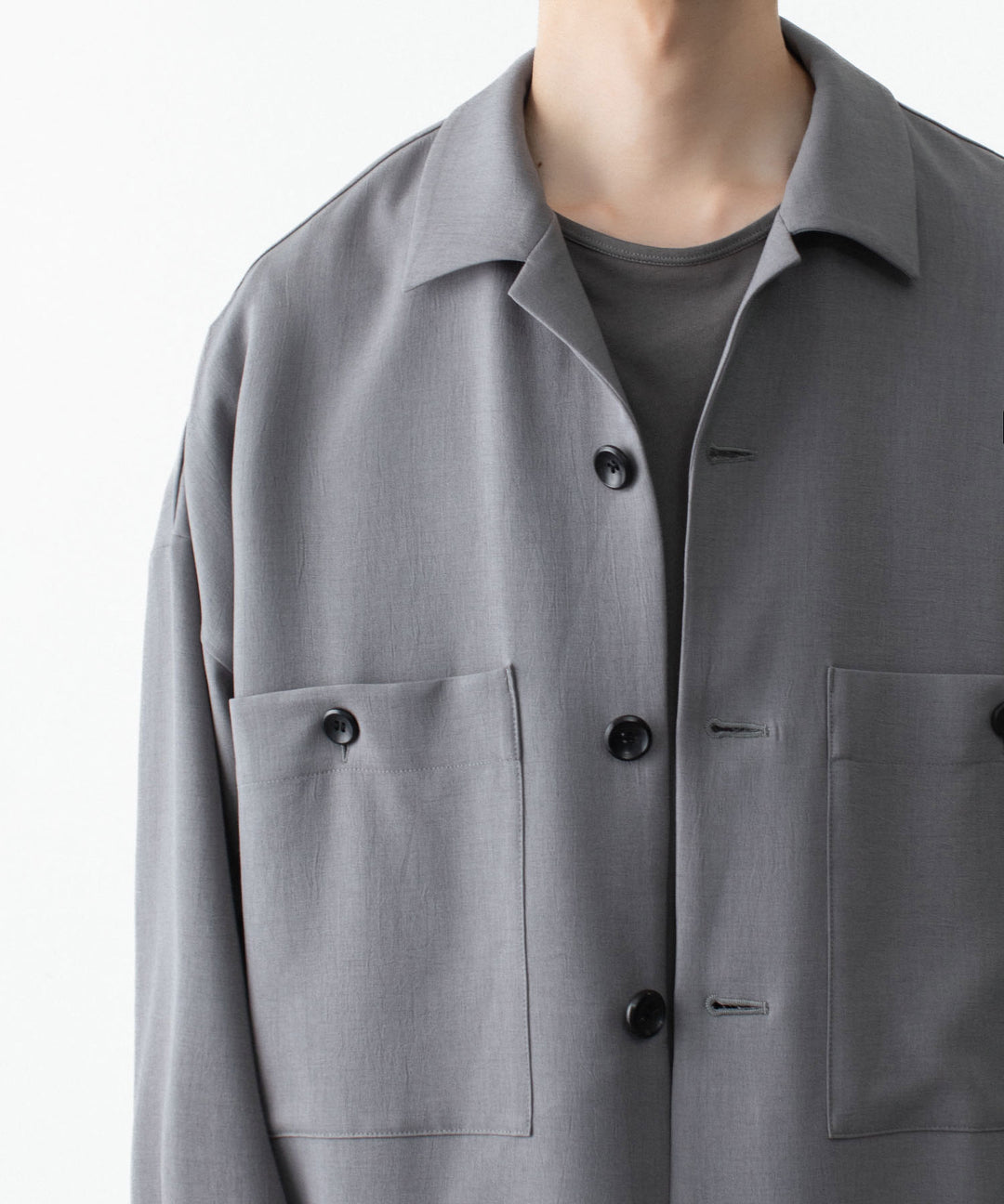 ATTACHMENT / EXCLUSIVE ITEMアタッチメントのPE LIGHT TROPICAL OVERSIZED SHIRT BLOUSON - L.GRAYの公式通販サイトsession福岡セレクトショップ