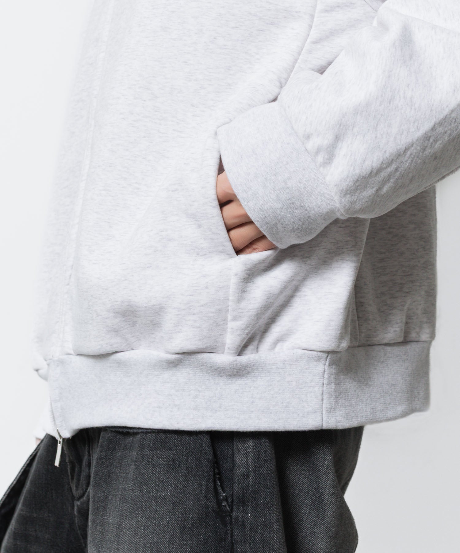 ATTACHMENT アタッチメントのCO STRECH TERRY ZIP UP HOODIE - X.GRAYの公式通販サイトsession福岡セレクトショップ