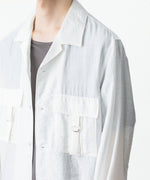 画像をギャラリービューアに読み込む, ATTACHMENT アタッチメントのLY/SI LAWN PATCH POCKET OPEN COLLAR L/S SHIRT - WHITEの公式通販サイトsession福岡セレクトショップ
