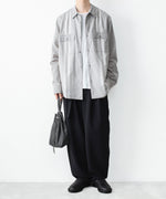 画像をギャラリービューアに読み込む, ATTACHMENT アタッチメントのCO/TEN JACQUARD LAWN PATCH POCKET L/S SHIRT - S.GRAYの公式通販サイトsession福岡セレクトショップ
