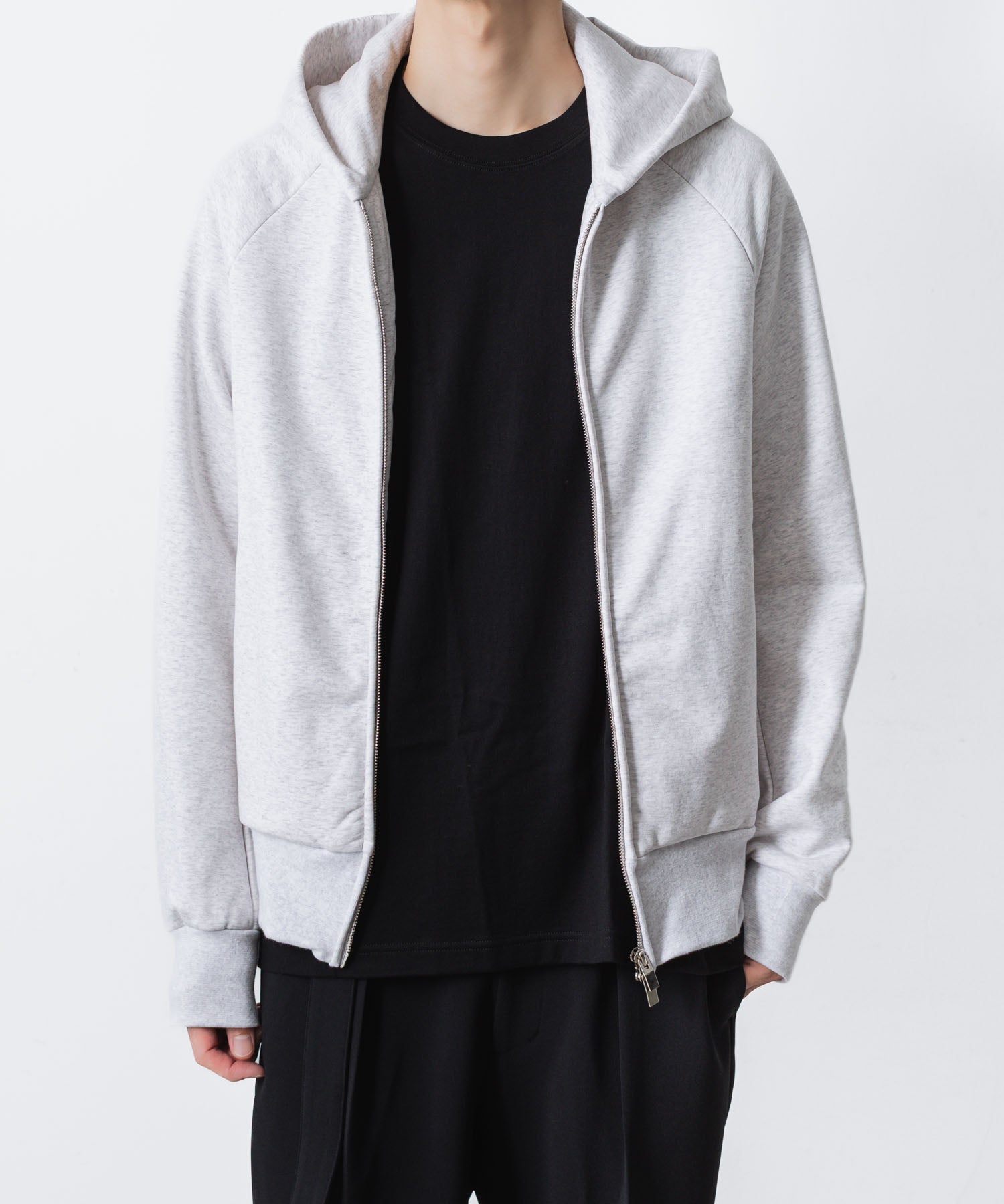 ATTACHMENT / EXCLUSIVE ITEMアタッチメントのCO STRECH TERRY ZIP UP HOODIE - X.GRAYの公式通販サイトsession福岡セレクトショップ